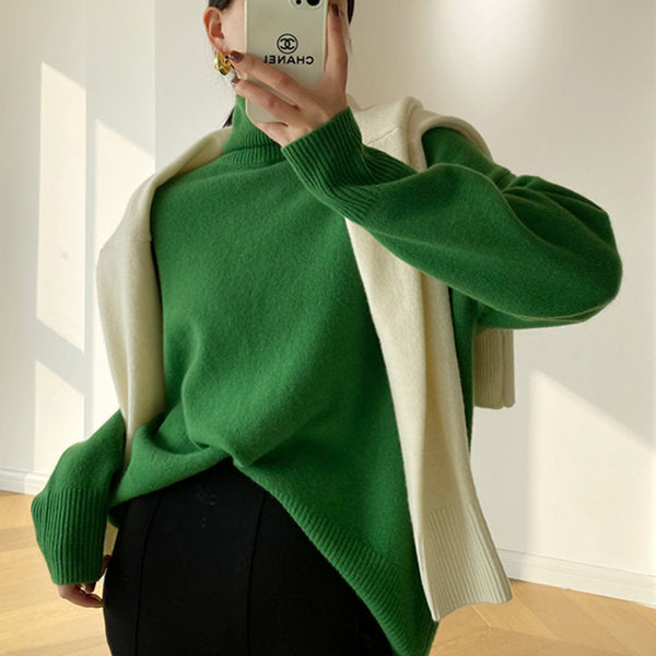 Minimalist Aesthetic Autumn Sweater-Sweaters-MAUV STUDIO-STREETWEAR-Y2K-CLOTHING