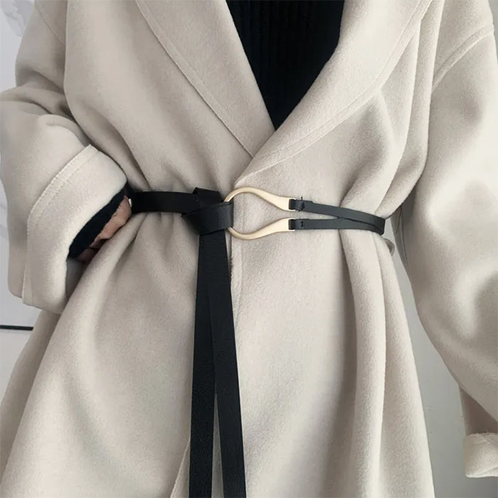 Minimalist Aesthetic Leather Belt-Belts-MAUV STUDIO-STREETWEAR-Y2K-CLOTHING