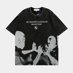 'Mirror' T shirt-T-Shirts-MAUV STUDIO-STREETWEAR-Y2K-CLOTHING
