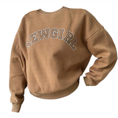 New Girl Vintage Sweatshirt-Sweaters-MAUV STUDIO-STREETWEAR-Y2K-CLOTHING