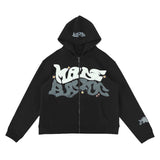 Y2K 'Made Hayoc' Zip-Up Hoodie