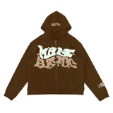 Y2K 'Made Hayoc' Zip-Up Hoodie