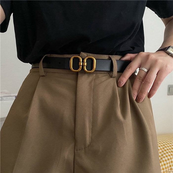 Old Money Aesthetic Thin Belt-Belts-MAUV STUDIO-STREETWEAR-Y2K-CLOTHING