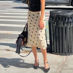 , Y2K skirt styled with a crop top
