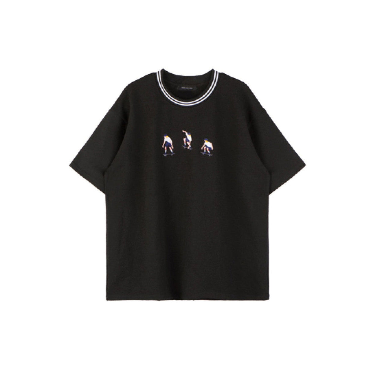 Ollie Embroidered T-Shirt-T-Shirts-MAUV STUDIO-STREETWEAR-Y2K-CLOTHING