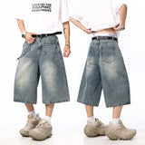 Oversized Wide Leg Washed Y2K Jorts