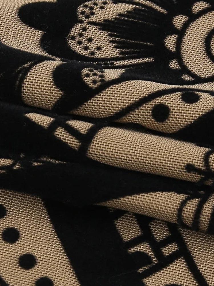 Paisley Cut Out Mini Dress view 6 | MAUVSTUDIO®