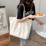Paris Embroidered Flower Bag-Handbags-MAUV STUDIO-STREETWEAR-Y2K-CLOTHING