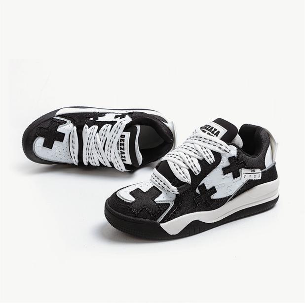 'Patches' Shoes-Sneakers-MAUV STUDIO-STREETWEAR-Y2K-CLOTHING