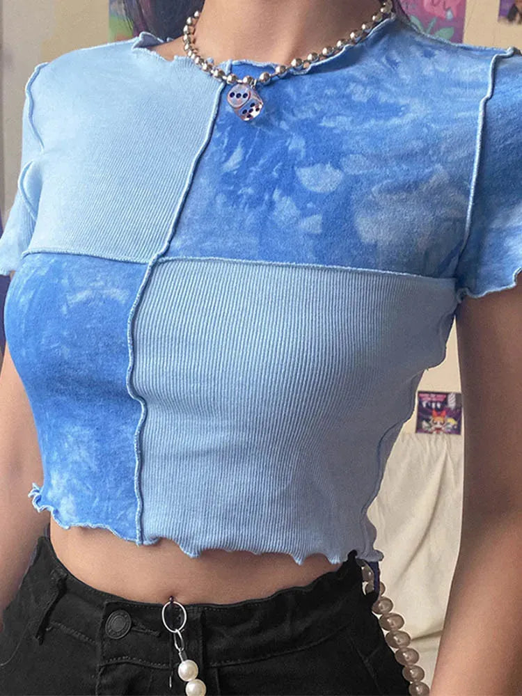 Patchwork Crop Top – MAUVSTUDIO®