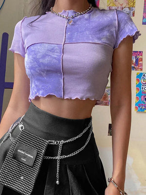 Patchwork Crop Top – MAUVSTUDIO®