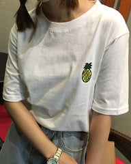 Pineapple Pen T-Shirt-T-Shirts-MAUV STUDIO-STREETWEAR-Y2K-CLOTHING
