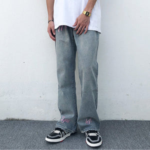 'Pink vision' Jeans-Jeans-MAUV STUDIO-STREETWEAR-Y2K-CLOTHING