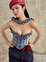Plaid Corset Top – MAUVSTUDIO®
