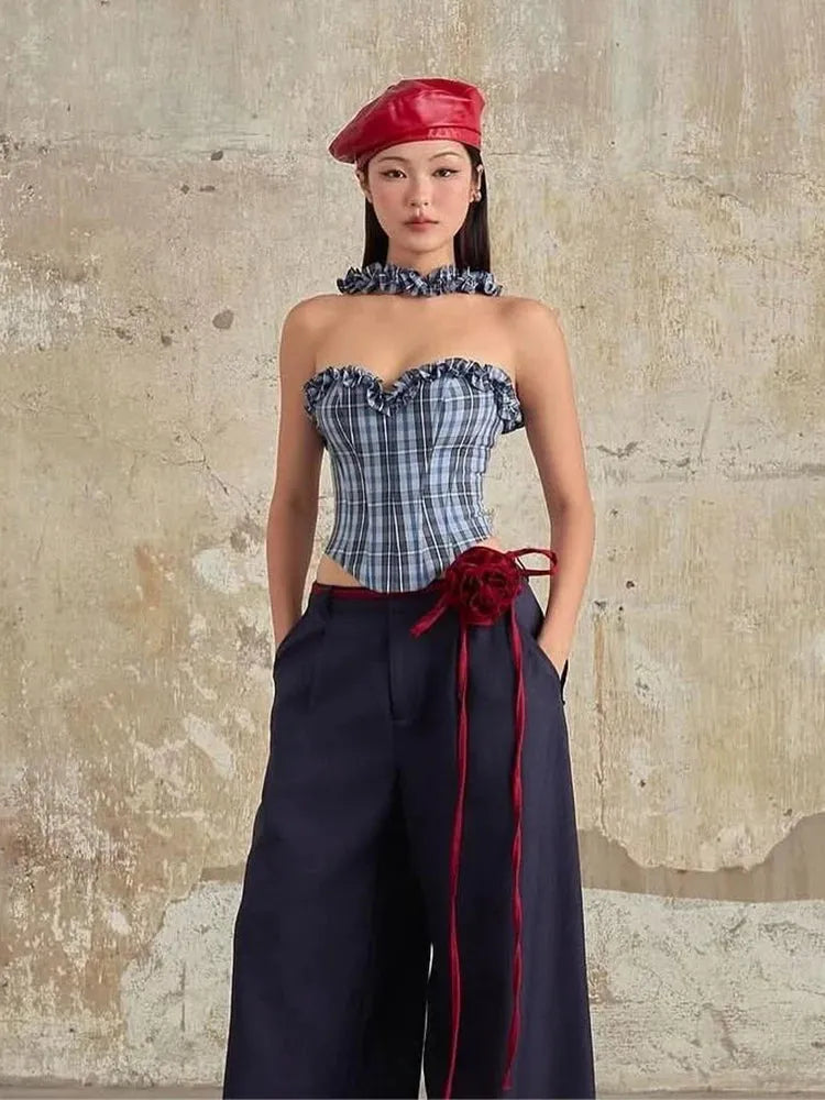 Plaid Corset Top – MAUVSTUDIO®
