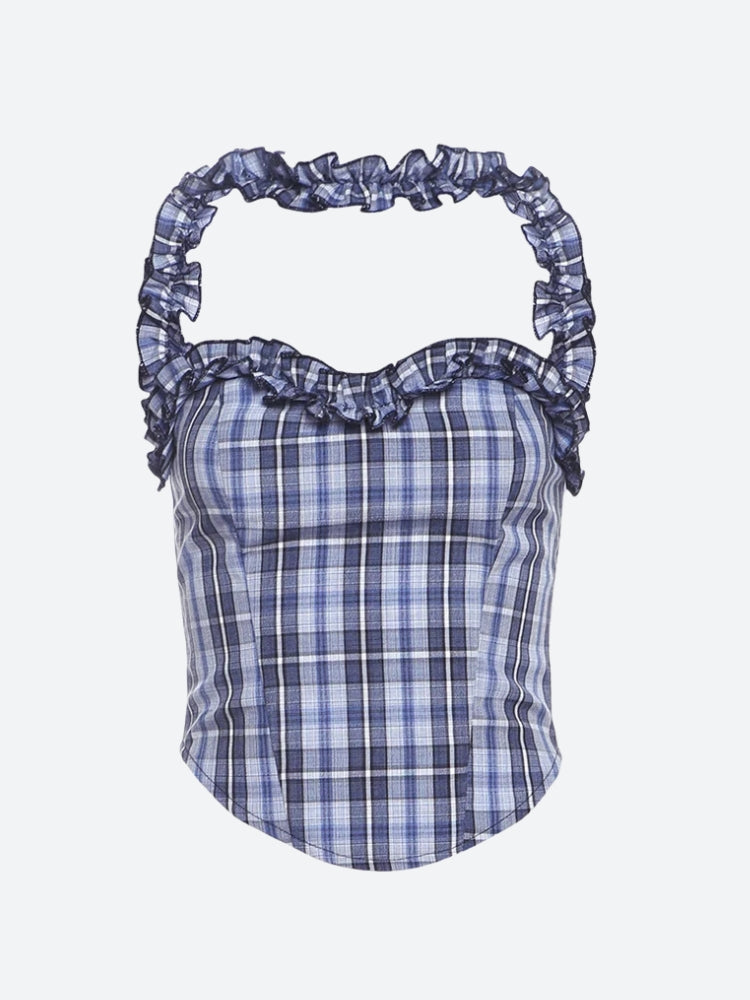 Plaid Corset Top – MAUVSTUDIO®