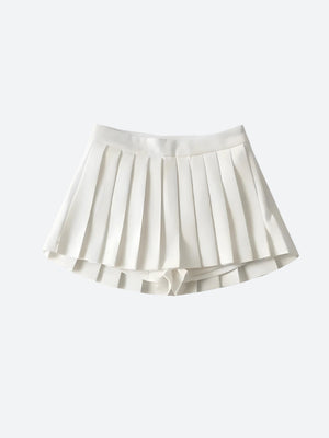 Pleated Mini School Skort-Mauv Studio