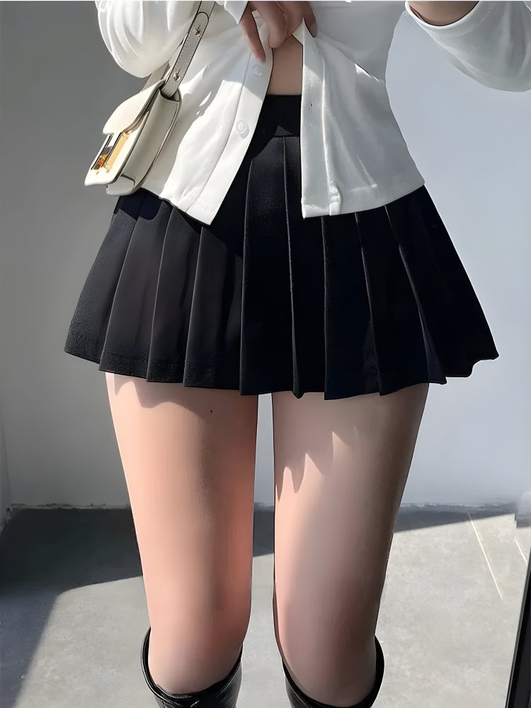 Pleated Tennis Mini Skirt-Mauv Studio