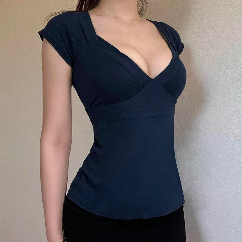 Plunge Tie Back Top – MAUVSTUDIO®