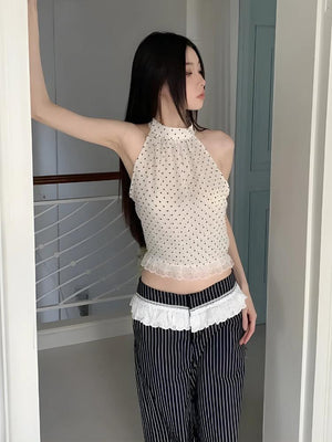 Polka Dot Halter Top – MAUVSTUDIO®