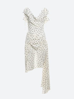 Polka Dot Mini Dress view 4 | MAUVSTUDIO®