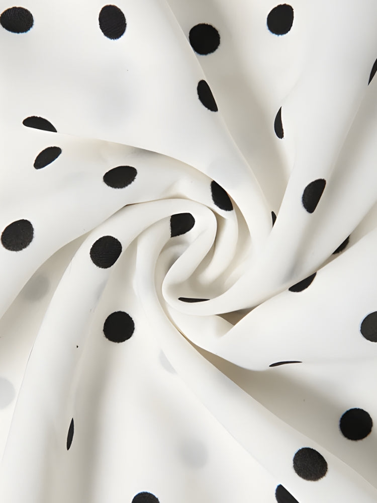 Polka Dot Mini Dress view 6 | MAUVSTUDIO®