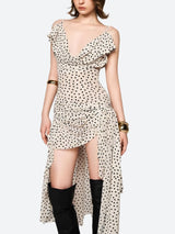 Polka Dot Mini Dress view 8 | MAUVSTUDIO®