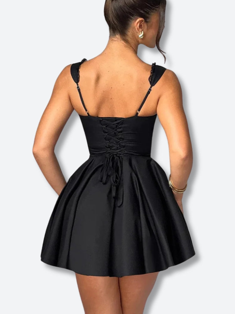 Princess Corset Mini Dress view 3 | MAUVSTUDIO®