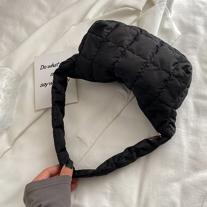 Puffer Shoulder Bag-Bags-MAUV STUDIO-STREETWEAR-Y2K-CLOTHING