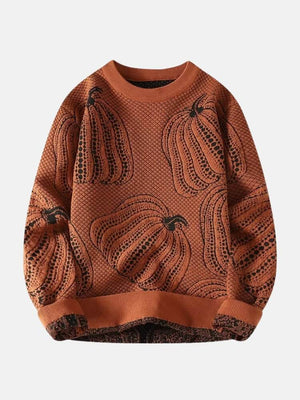 Pumpkin Jacquard Sweater