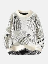 Pumpkin Jacquard Sweater