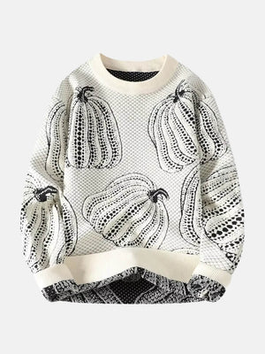 Pumpkin Jacquard Sweater