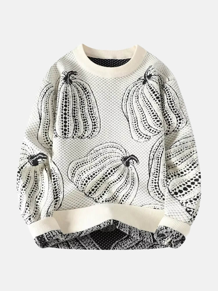 Pumpkin Jacquard Sweater
