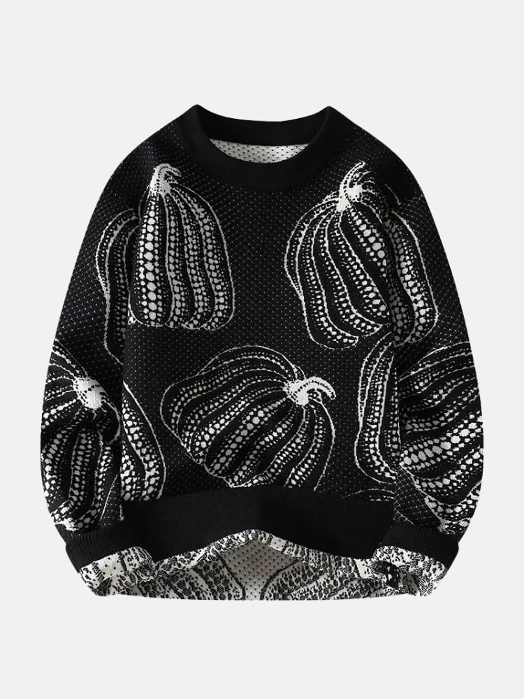 Pumpkin Jacquard Sweater