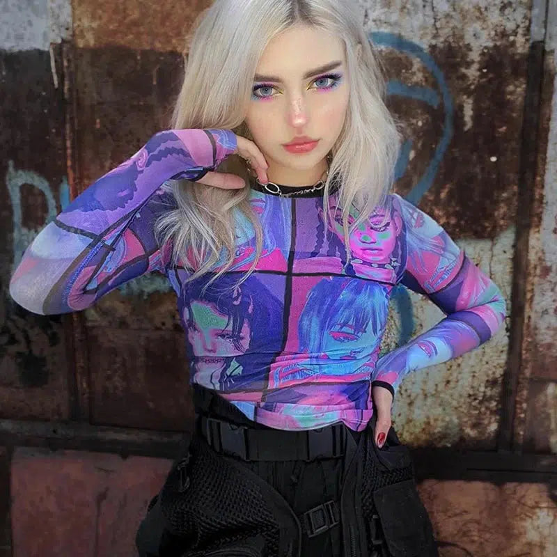 Punk Girls Mesh Top – MAUV STUDIO®® – MAUVSTUDIO®