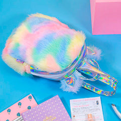 Rainbow Unicorn Mini Backpack-Backpacks-MAUV STUDIO-STREETWEAR-Y2K-CLOTHING