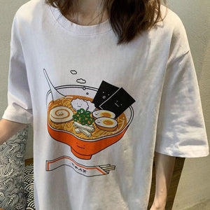 Ramen Noodles Tee-T-Shirts-MAUV STUDIO-STREETWEAR-Y2K-CLOTHING
