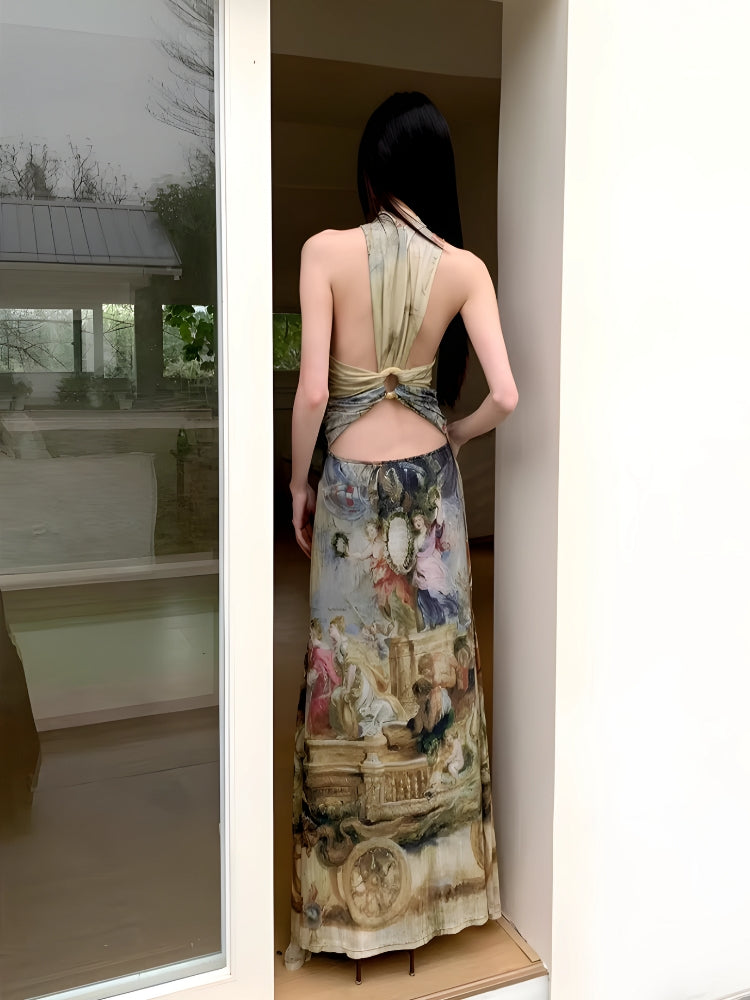 Renaissance Maxi Dress view 2 | MAUVSTUDIO®