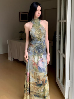 Renaissance Maxi Dress view 3 | MAUVSTUDIO®