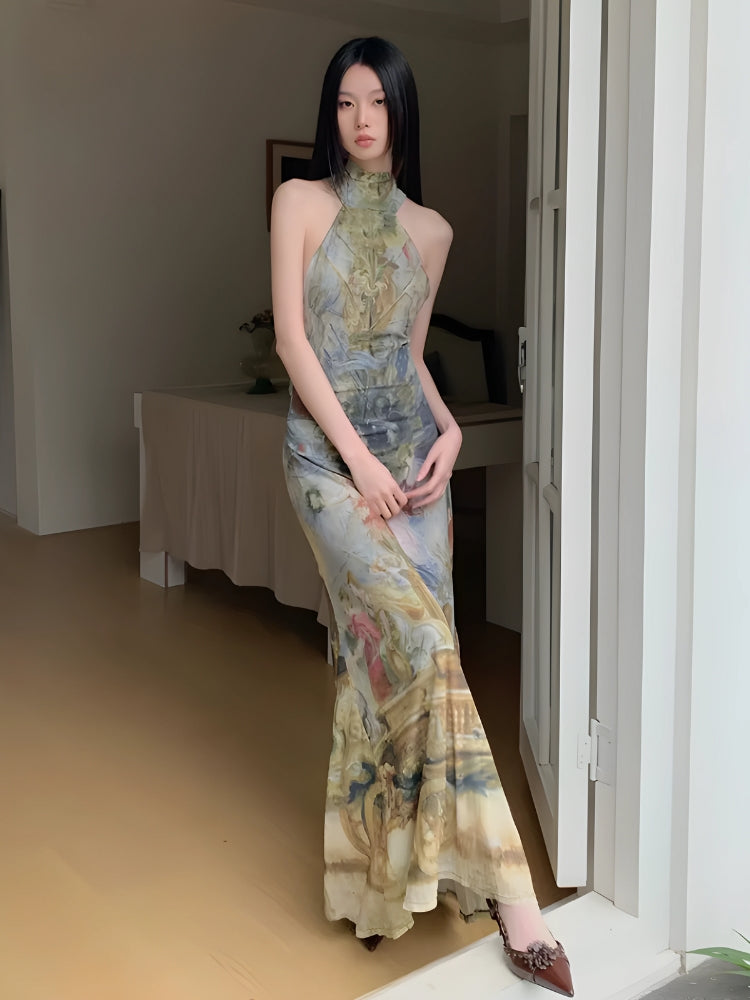 Renaissance Maxi Dress view 4 | MAUVSTUDIO®