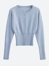 Ribbed Slim Fit Cardigan
