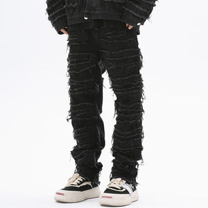 'Ripples' Jeans-Jeans-MAUV STUDIO-STREETWEAR-Y2K-CLOTHING