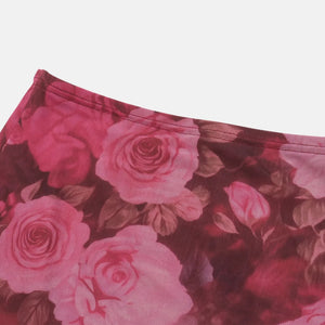 , Y2K skirt styled with a crop top