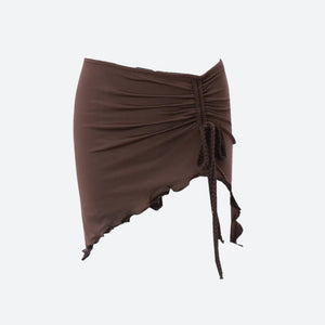 , Y2K skirt styled with a crop top