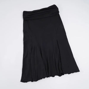 , Y2K skirt styled with a crop top