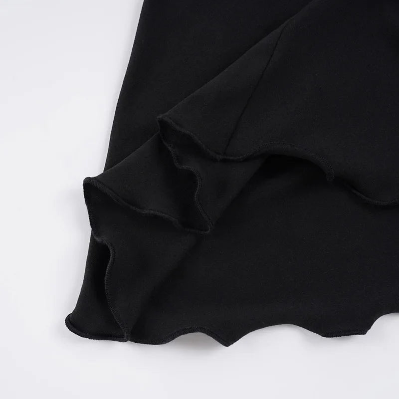 , Y2K skirt styled with a crop top