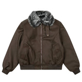 Y2K Fur Collar Padded Jacket