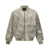 Distressed Cargo Jacket Y2K Street Fit