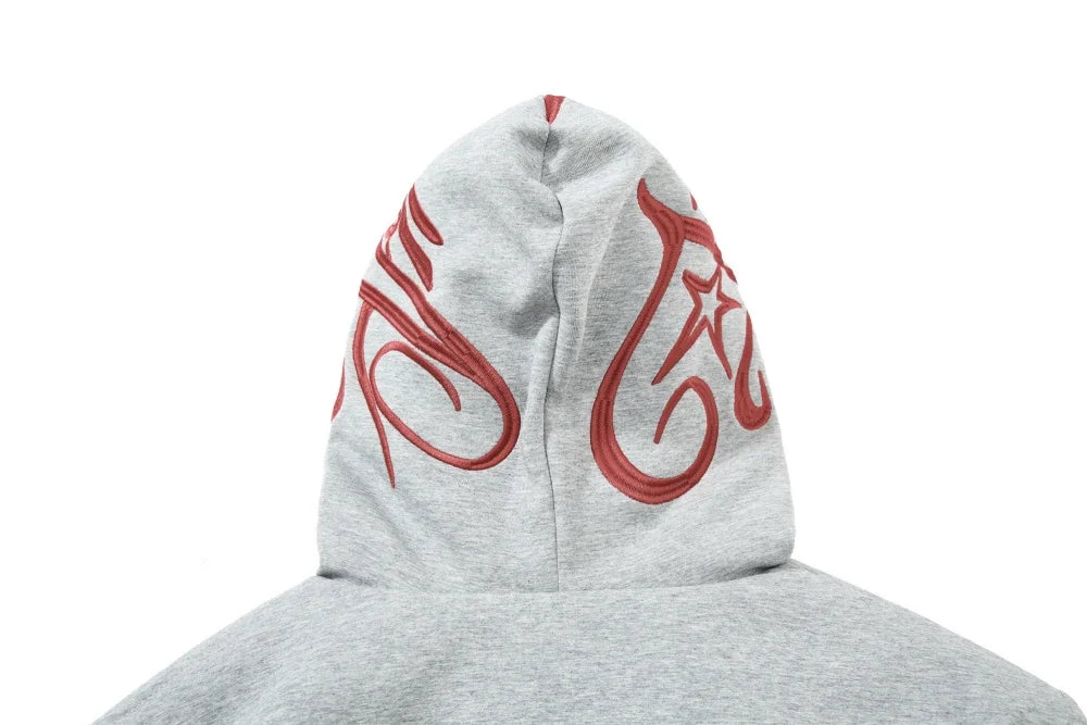 Y2K Faux Fur Hooded Letter Embroidery Jacket – MAUV STUDIO® Y2K Faux Fur Hooded Letter Embroidery Jacket – MAUV STUDIO®