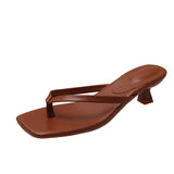 Sandales Slides Low Heel Street Style Y2K – MAUVSTUDIO®
